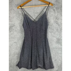 H&M DIVIDED silver dress size M‎